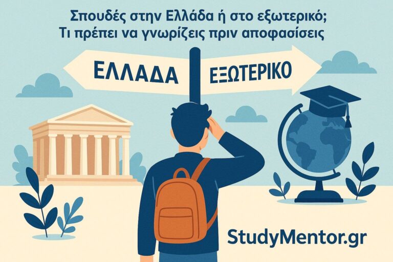 Spoudes stin ellada h sto eksoteriko