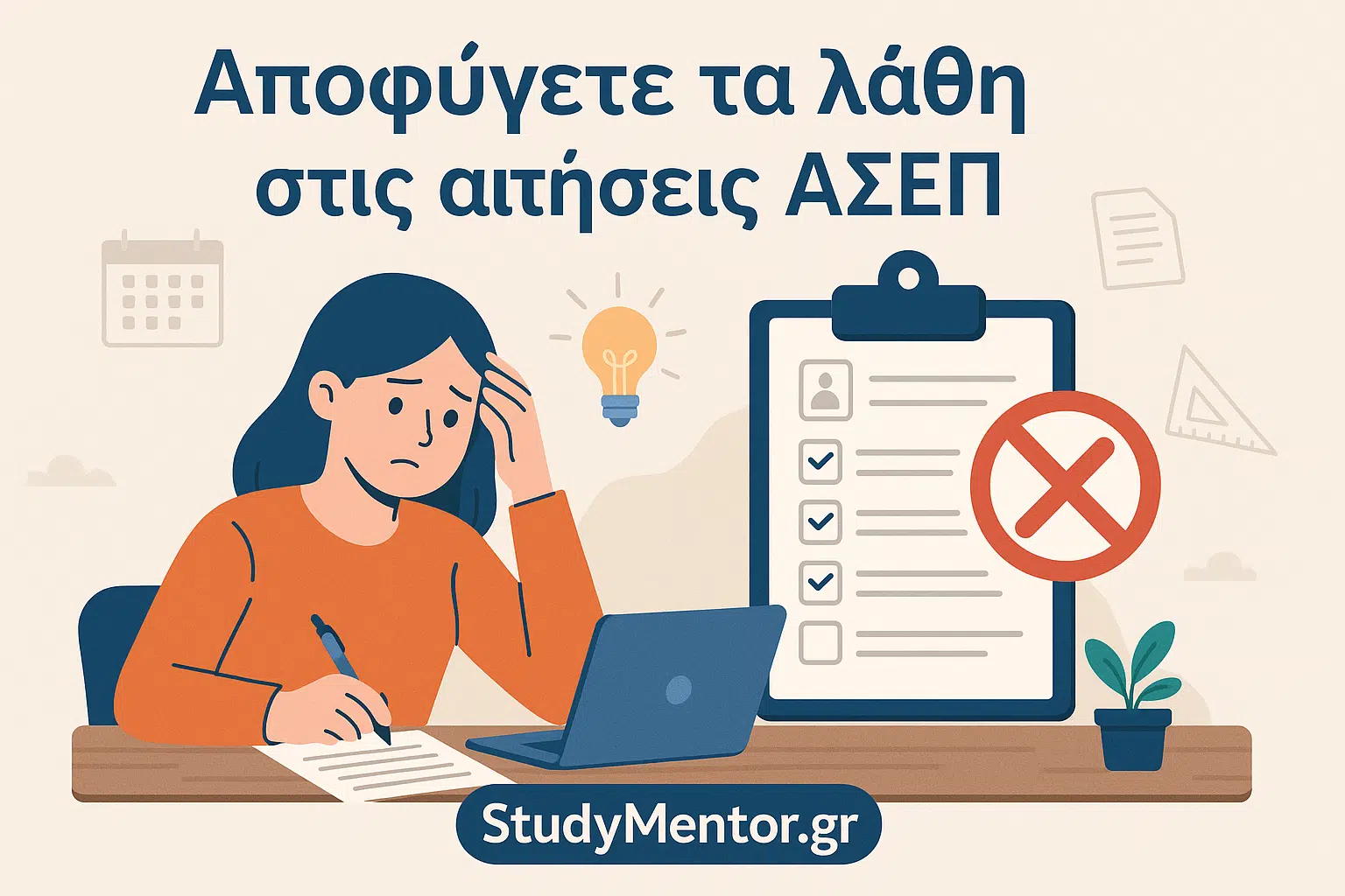 Apofygete ta lathi stis aithseis asep