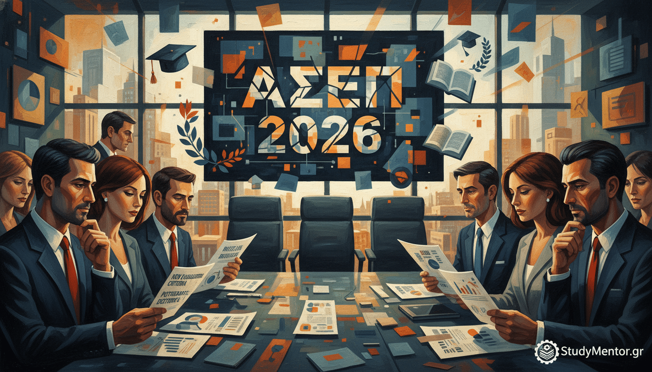 μοριοδότηση ΑΣΕΠ 2026 μεταπτυχιακό